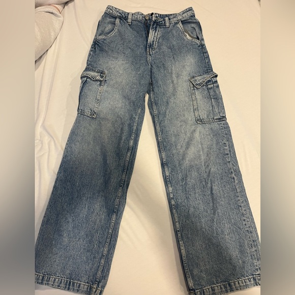 Cargo blue jeans from h&m - Picture 1 of 3